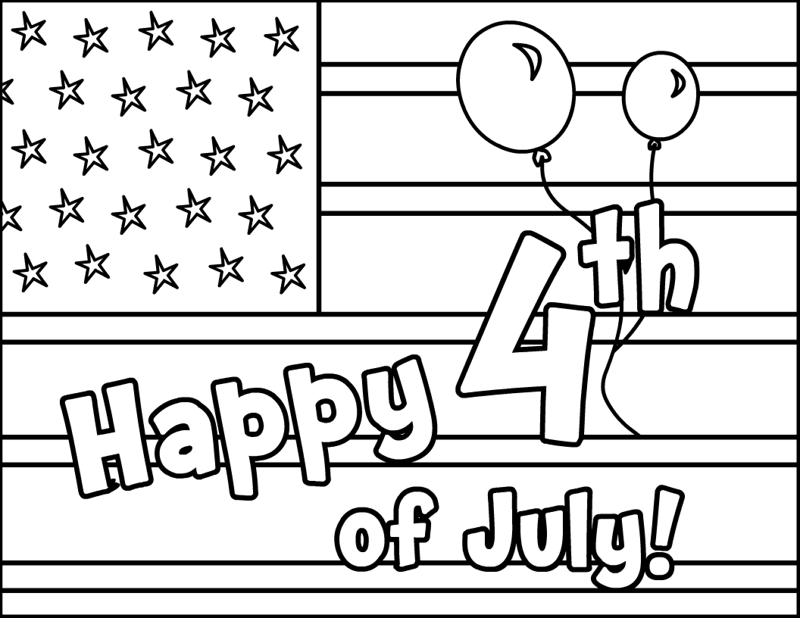 4th of July Coloring Sheets